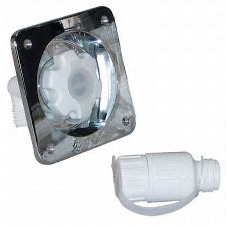 Gardencontrol Water Pressure Regulator - Flush Mount - Chrome, 45 PSI GA11499